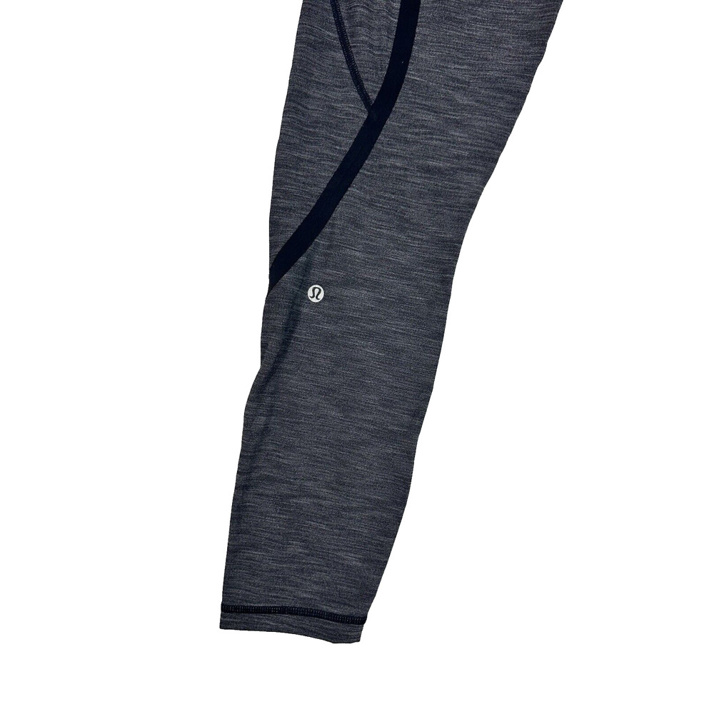 Lululemon On Track Tight Leggings Heathered Black Gray Size 6 - Picture 6 of 10